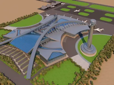 0023 - Architecture Airport - 2021 - 05 3D model