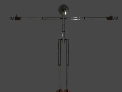 Lamphead Robot Character 3D model