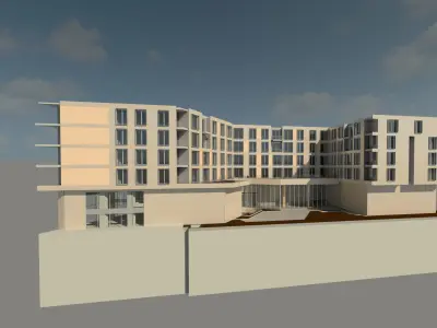 Revit Commercial High Detail Project  3D model