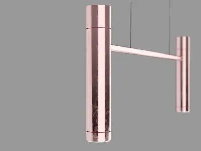 Rosegold Chendelier 3D model