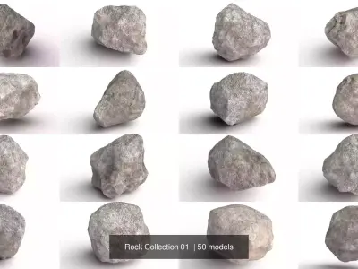 Rock Collection 01  3D Model Pack