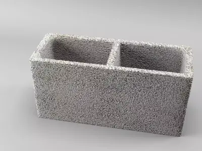 Concrete Block 3D model