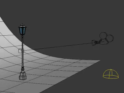 Streel Lamp 3D model