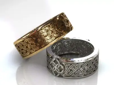 The mysterious gold ring Free 3D print model