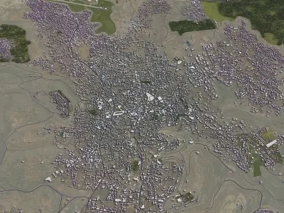 Ramallah Low-poly 3D model