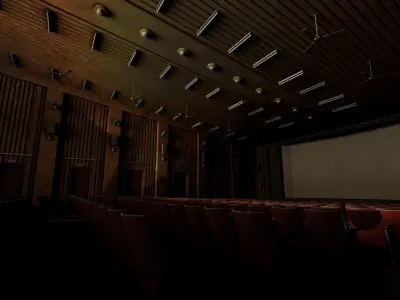 old cinema theatre 3D model