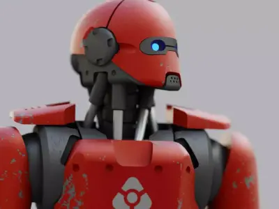 ANDROID MECHA RIGGED 3D model