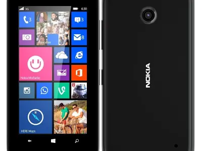 Nokia Lumia 630 black 3D model