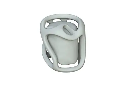 SciFi Shape Object Low Poly 87 Low-poly 3D model
