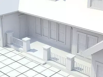 Cottage style house 1 3D model