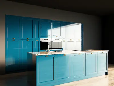 98-Kitchen2 glossy 9 3D model