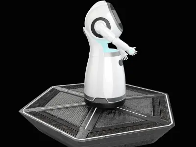 Robot octopus stand 3D model