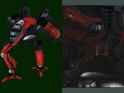 V5 Robots HCL Low-poly 3D model