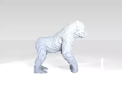 Gorilla Voxel 3D model