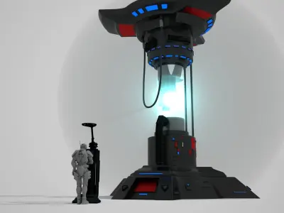 Sci Fi Power Generator 3D model