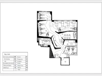 Salon Floor Plan Pack 3 Unique Beauty Salon Layouts 3D model