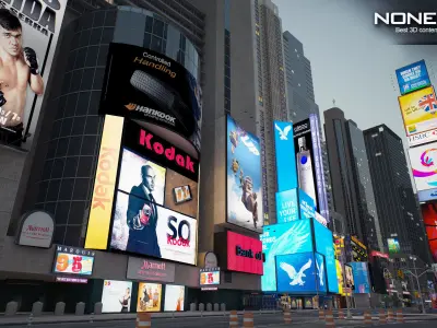 NYC Broadway V2 3D model