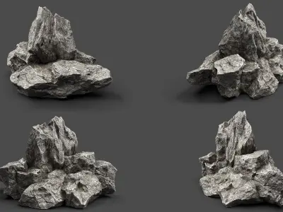 Rock Collection 018 Low-poly 3D model