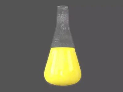 Laboratory Bottle v2 004 Low-poly 3D model