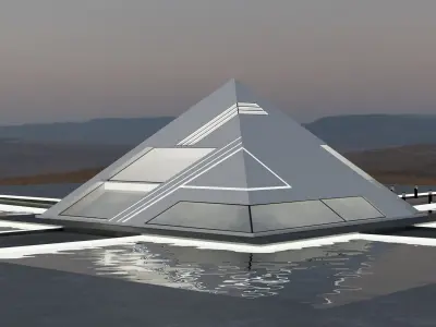 LYX PYRAMID HOUSE 3D MODEL Low-poly 3D model