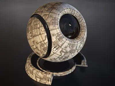 sci fi wall - pbr Texture