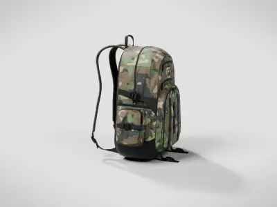 Adventure Awaits - Realistic Camouflage Backpack 3D model