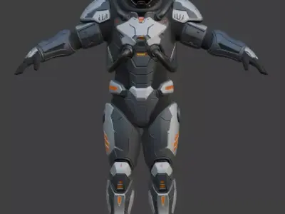Astronaut Spacesuit 3D Model 3D model
