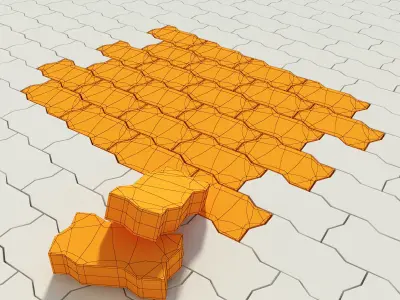 Paving stone saw 3D model