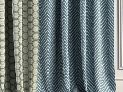 Curtain Set 80 3D model