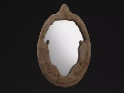Wall Mirror Low-poly 3D model purchase