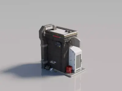 Cyberpunk House 7 3D model