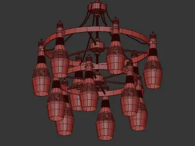 Loft chandelier 3D model