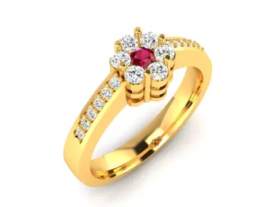 Women Ring  Render 3dm STL OBJ FBX Details 3D print model 46