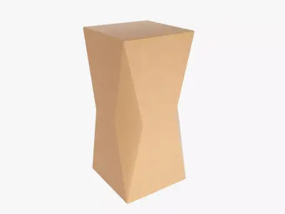 Beveled corner packaging box 02 3D model