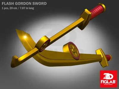 FLASH GORDON MONGO GUARD SWORD 3D model