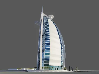 Burj al arab - Dubai 3D model