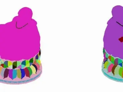 Religion - Statues - Buddha 3D model