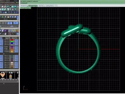 Frame gold Ring 3D print model