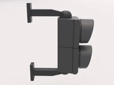 Traffic Light 02 Low-poly 3D model