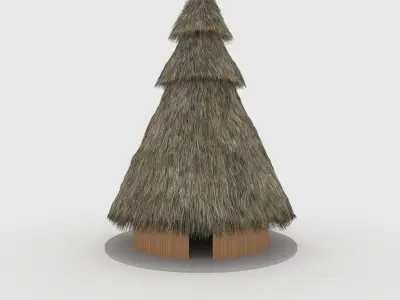 Cabin 4 - House Honai 3D model