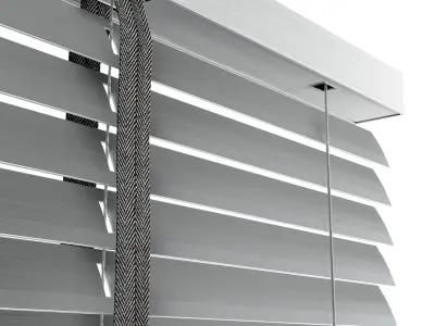 Metal Blinds black - gray 3D model