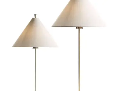 Pottery Barn Ellis Metal Table Lamp 3D model