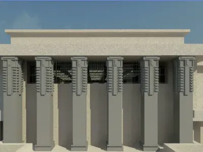 Unity Temple by Frank Lloyd Wright  3D model