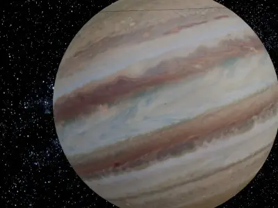 Jupiter Animation Low-poly 3D model