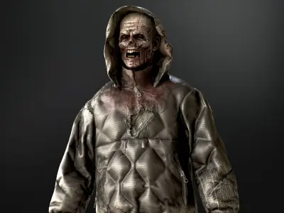 City Zombie4 Low-poly 3D model