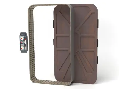 Nevarro Cantina Door 1-6 scale Hottoys  3D print model