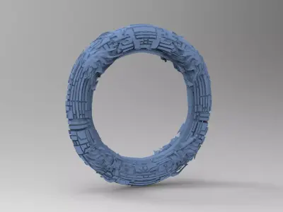 Angel Ascension rings 5 3D model