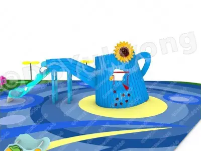 Giant Watering Can Playground 3D model