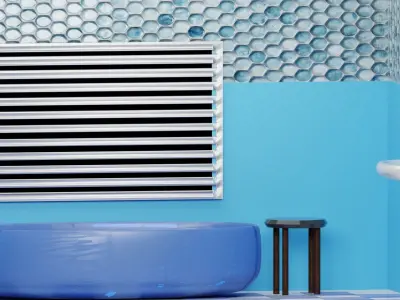 simple bathroom  3D model