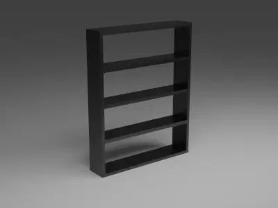 Scene Black Cabinet Free 3D model